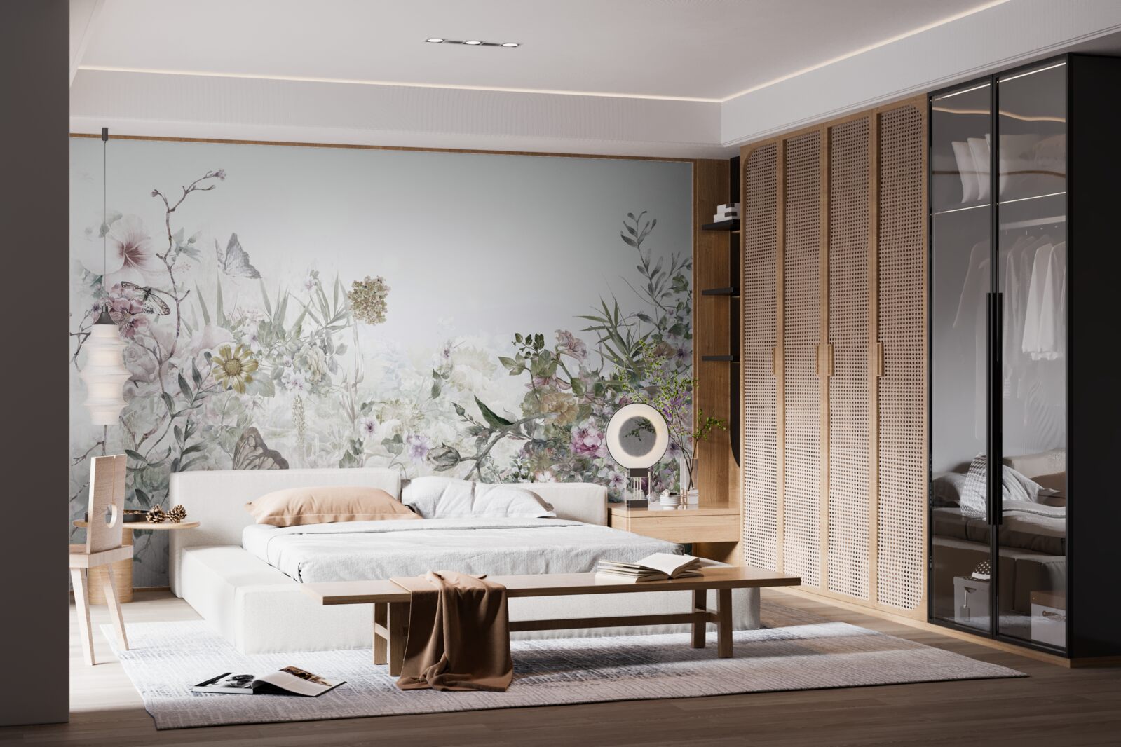 Fototapeta letná záhrada pri dome