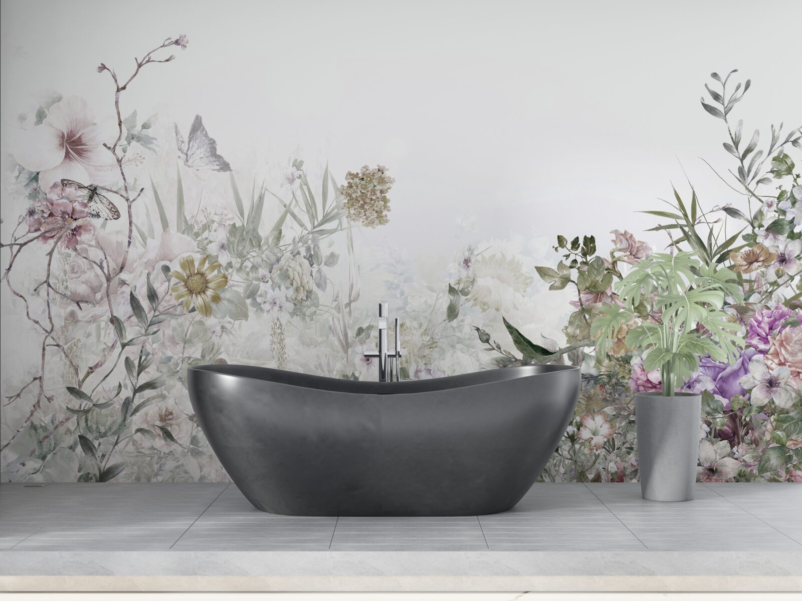 Fototapeta letná záhrada pri dome