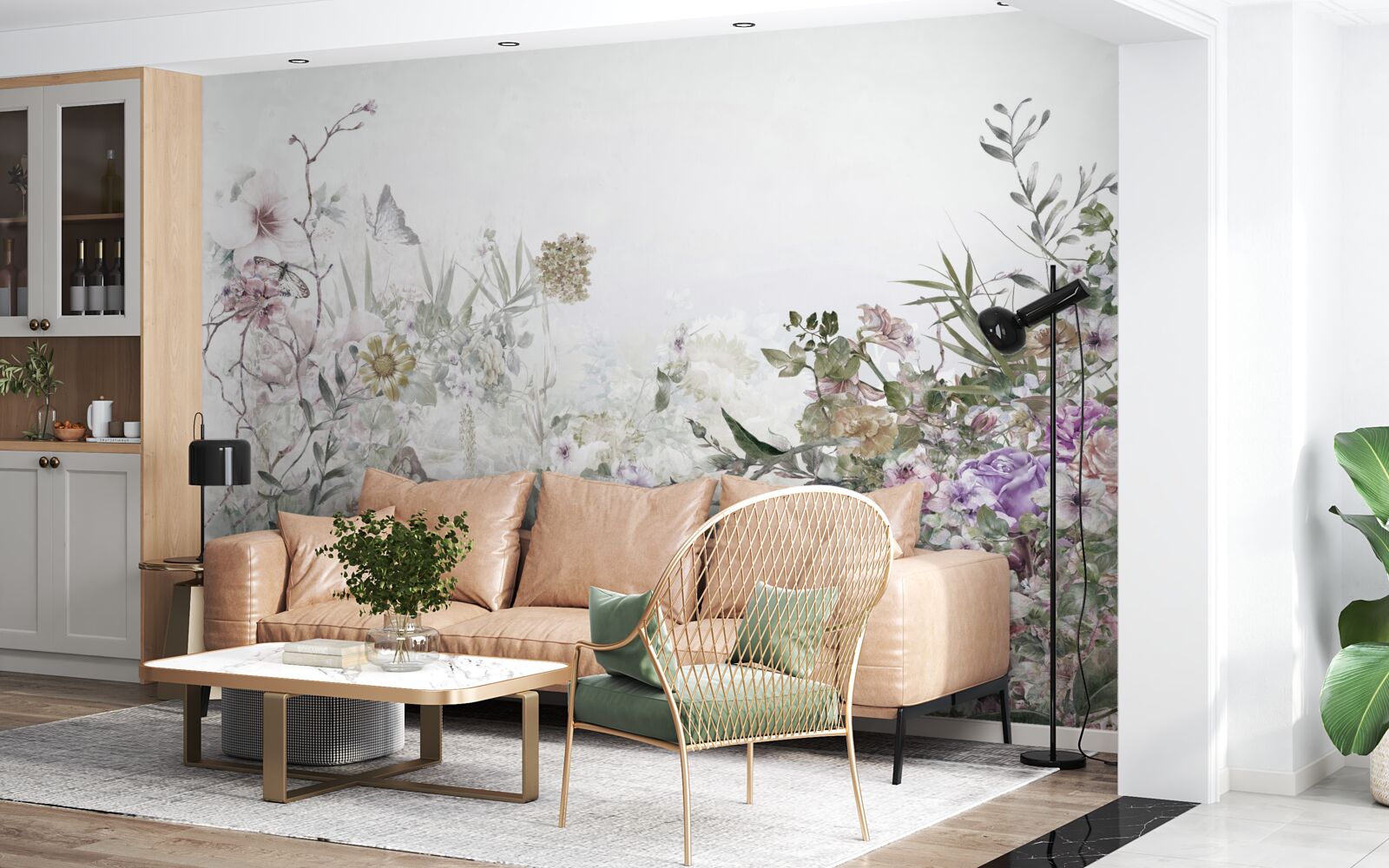 Fototapeta letná záhrada pri dome