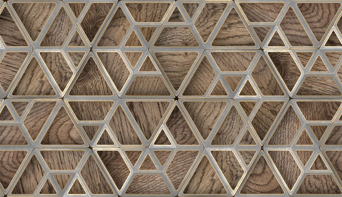 Fototapeta trojuholníková drevená konštrukcia