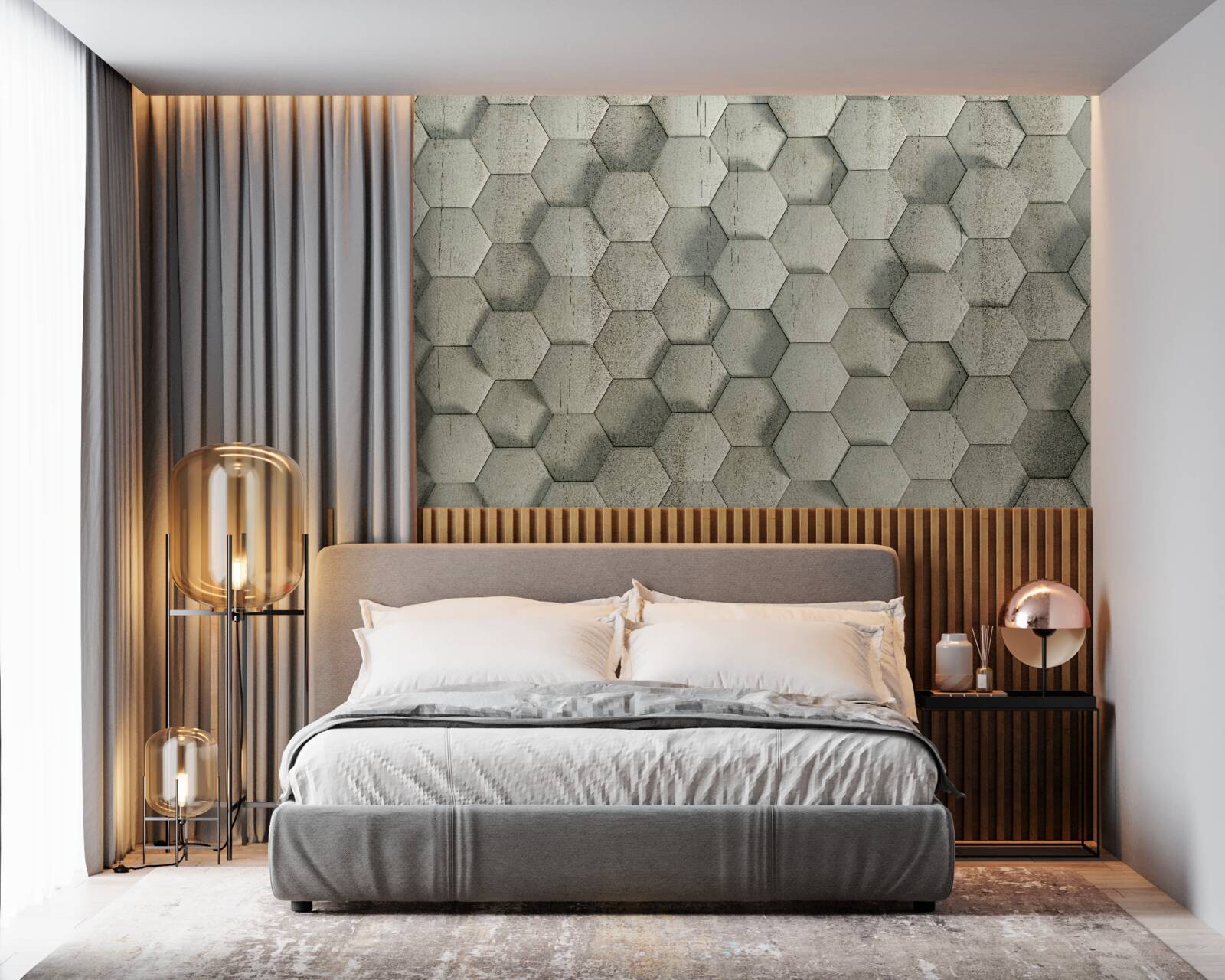 Fototapeta svetlozelené drevené bunky