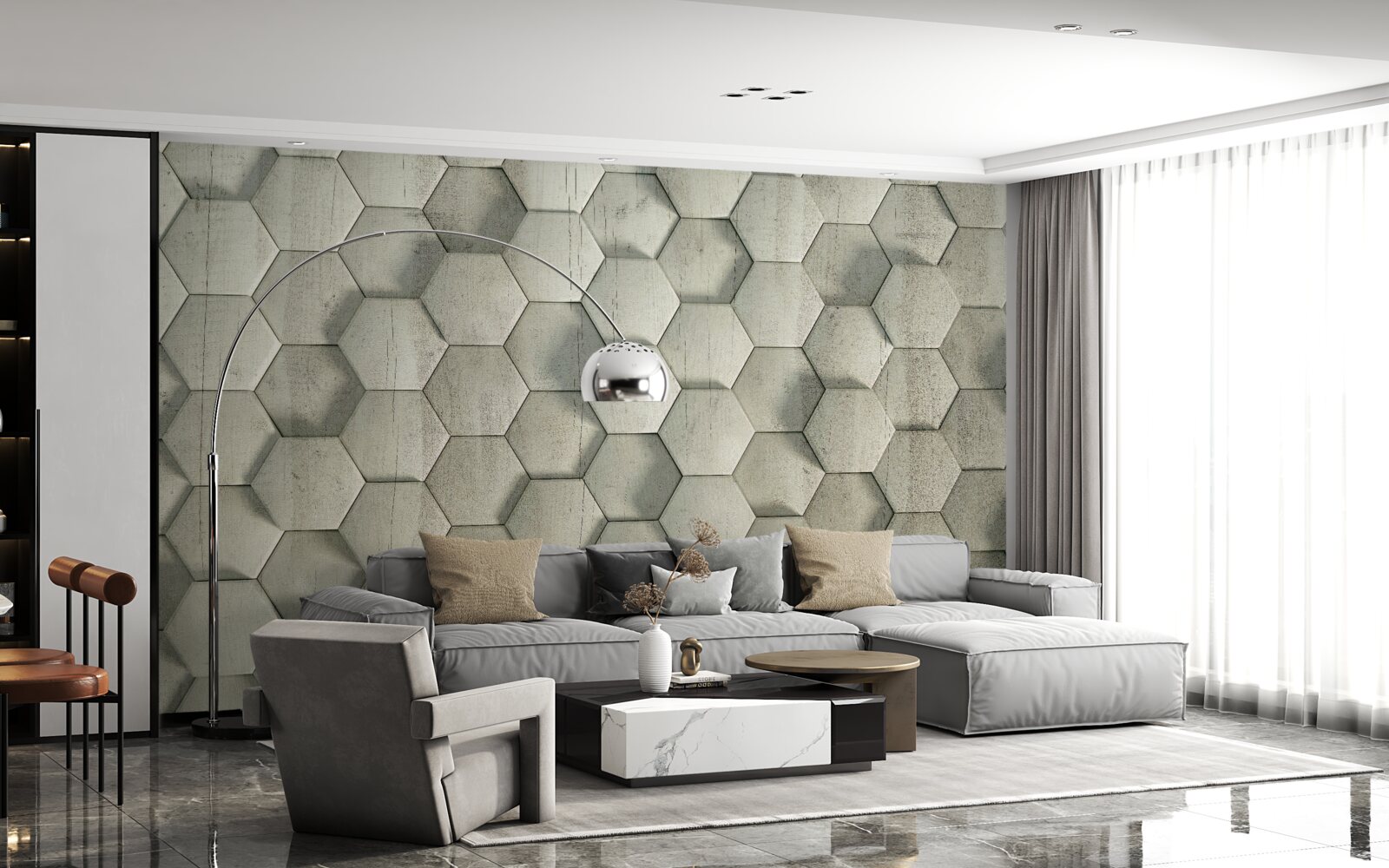 Fototapeta svetlozelené drevené bunky