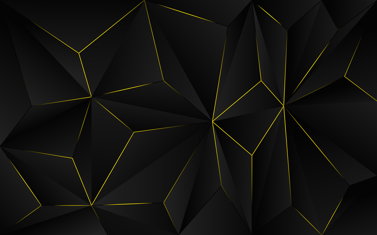 Fototapeta tmavé pozadie so zlatými okrajmi tvarov
