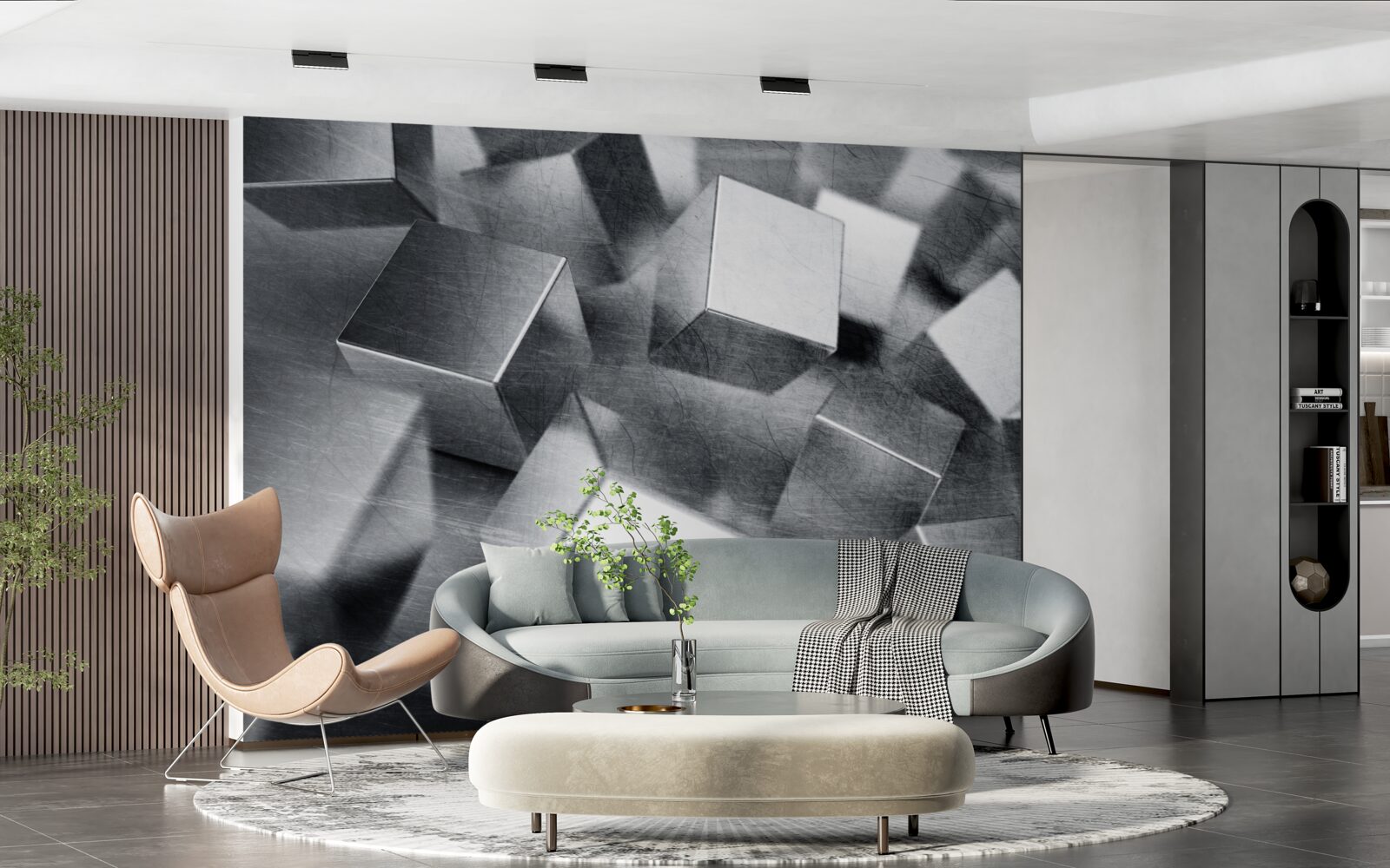 Fototapeta kocky vyrobené z ocele