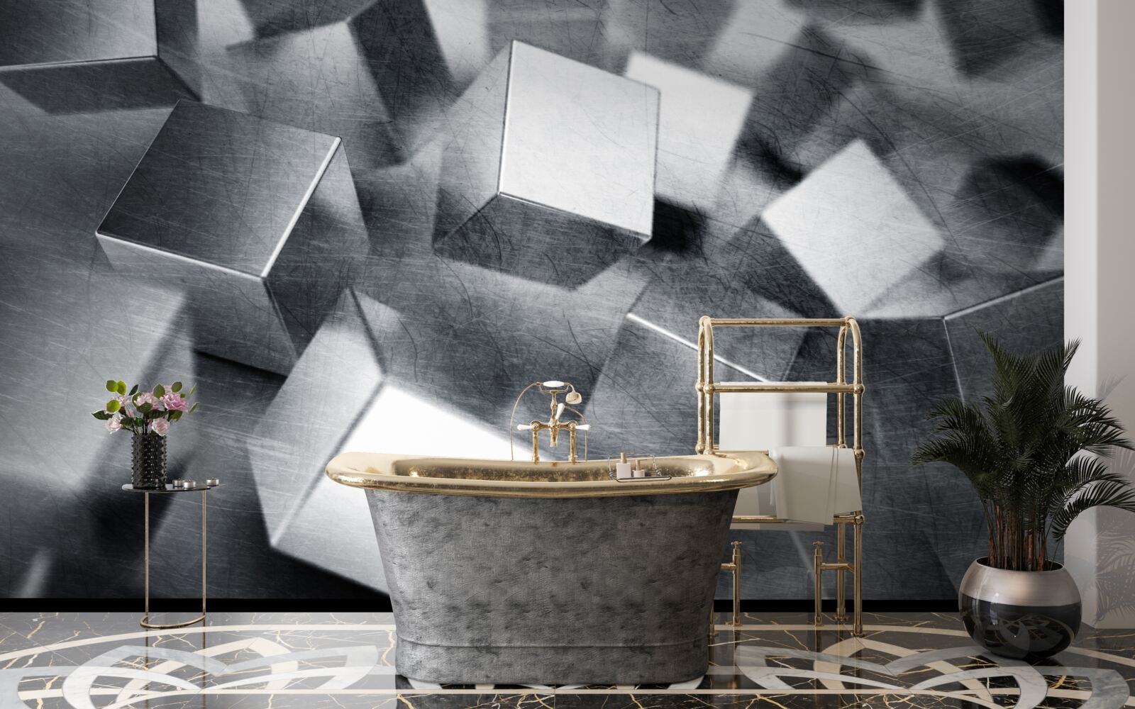 Fototapeta kocky vyrobené z ocele