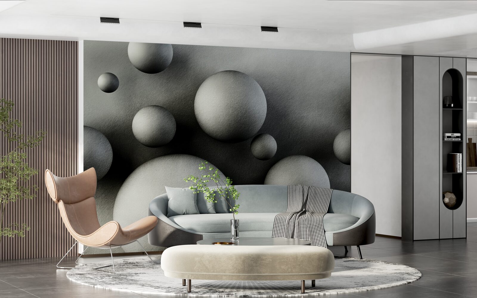 Fototapeta levitujúce husté gule