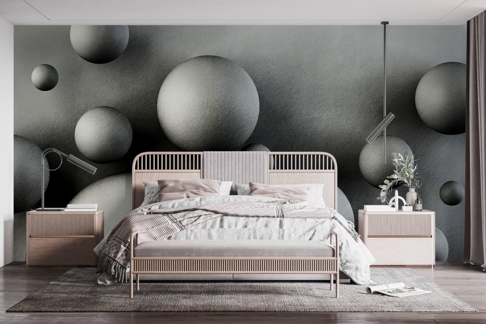 Fototapeta levitujúce husté gule