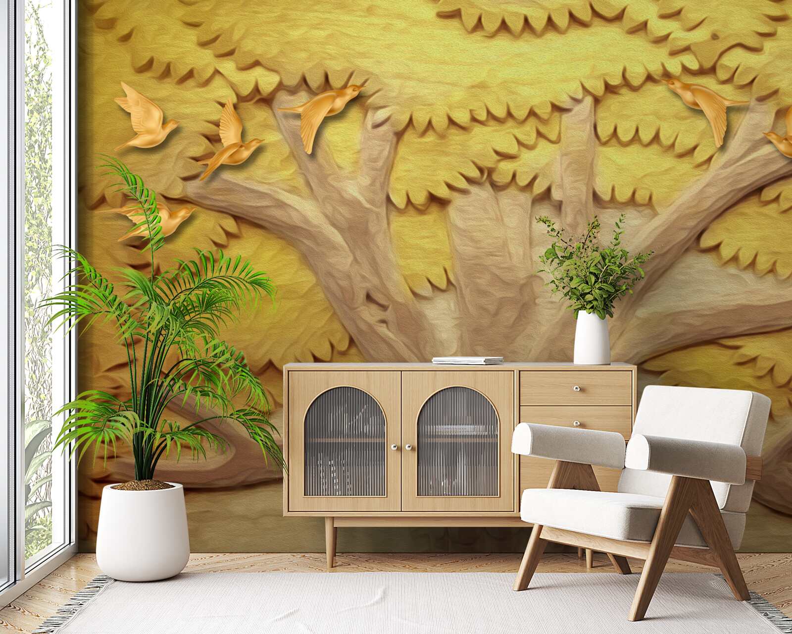 Fototapeta svieže listy stromov