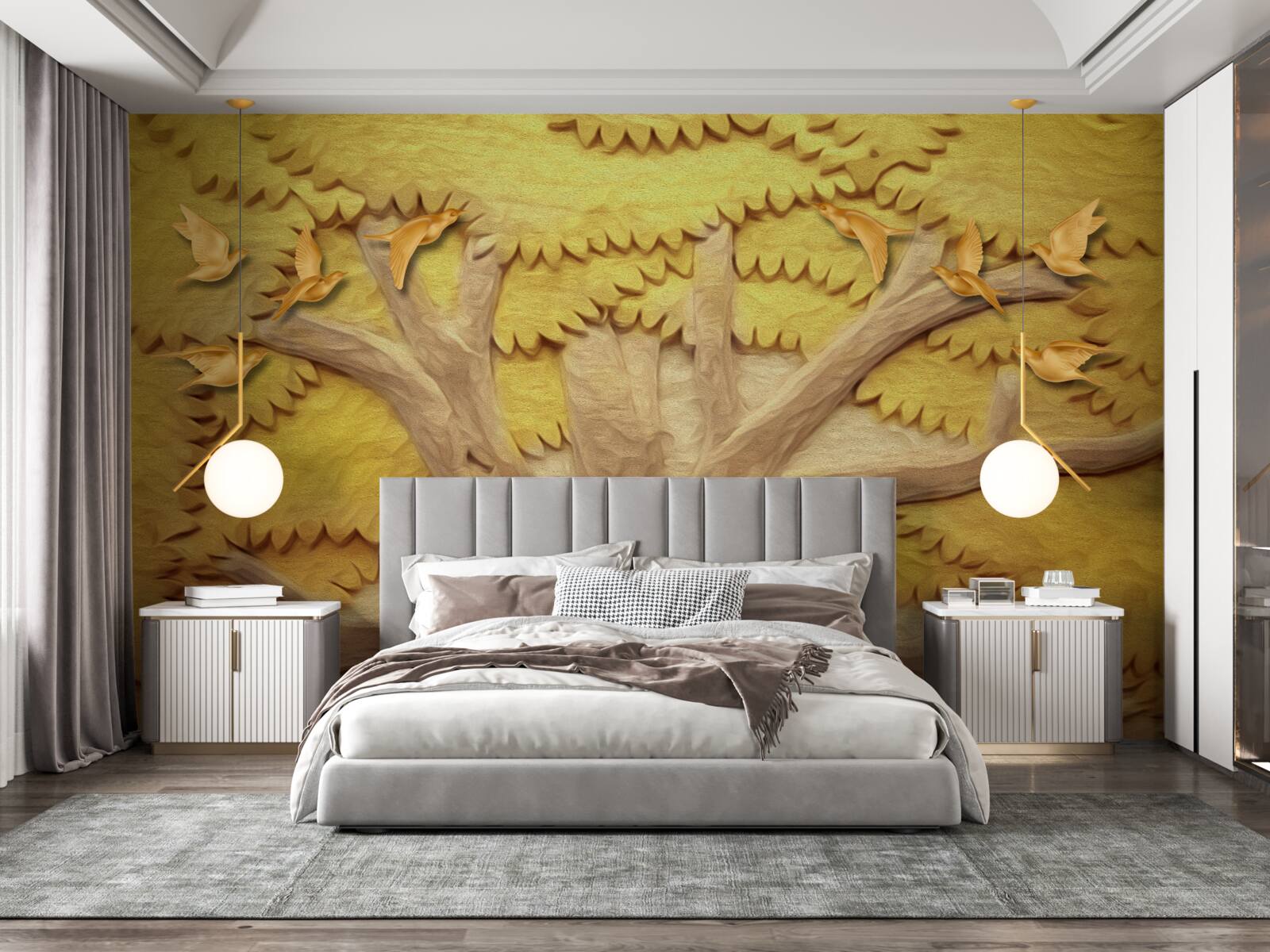 Fototapeta svieže listy stromov