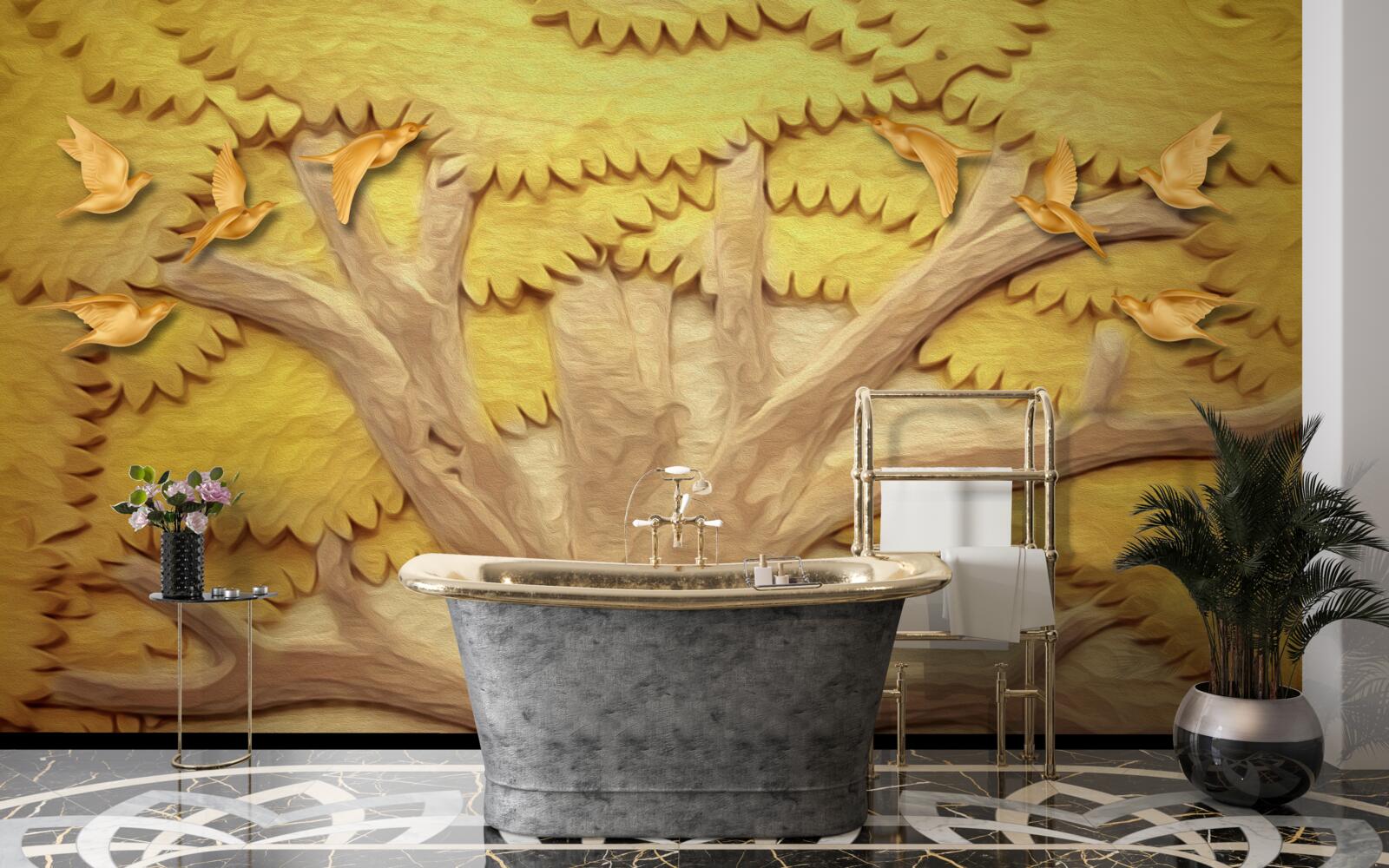 Fototapeta svieže listy stromov