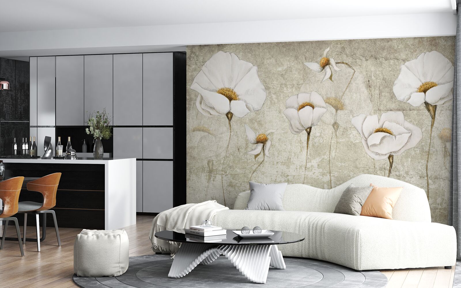 Fototapeta štíhle biele maky