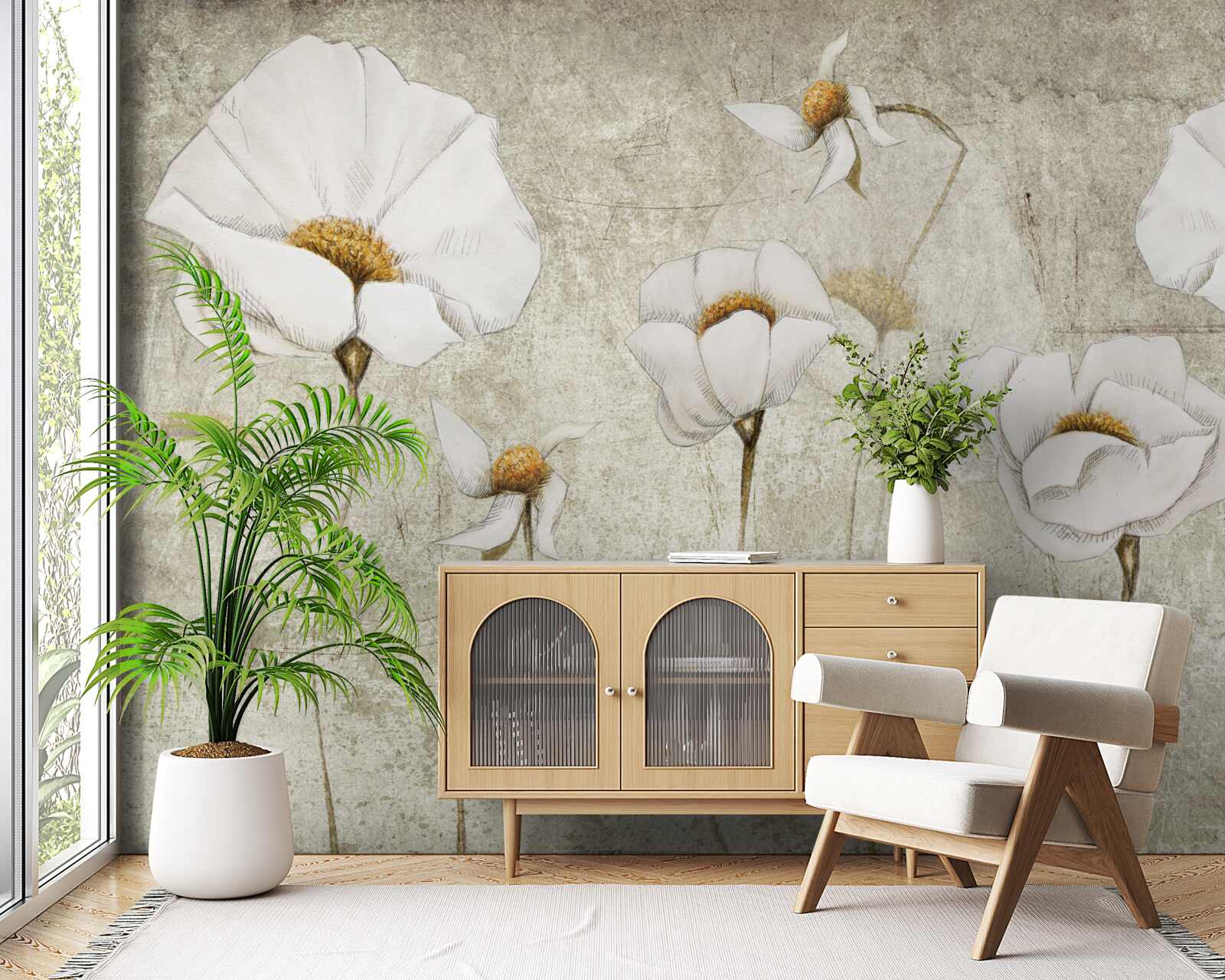 Fototapeta štíhle biele maky