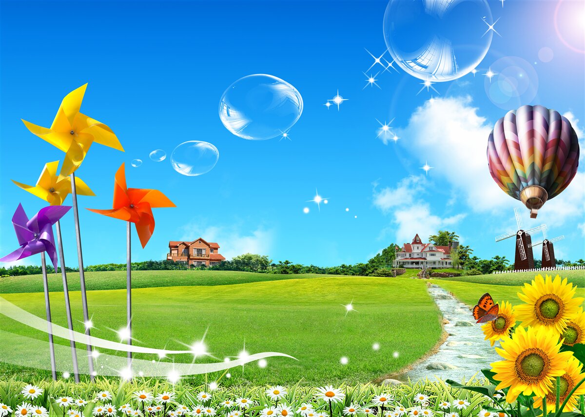 Fototapeta v letnom dni je cesta zelená