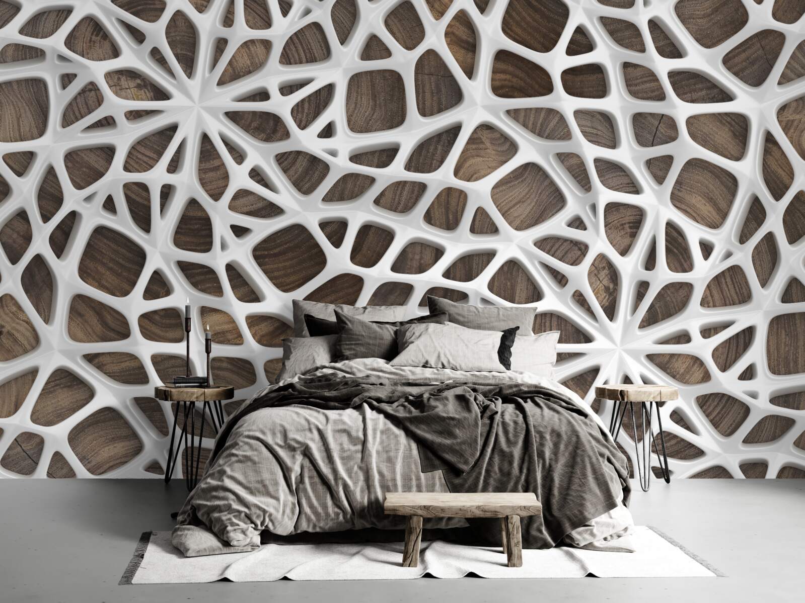 Fototapeta volumetrický snehovo biely web