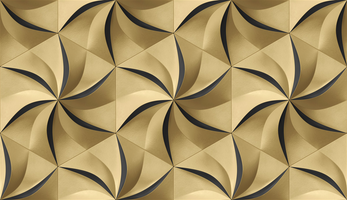 Fototapeta horčičné hviezdy v geometrickom štýle