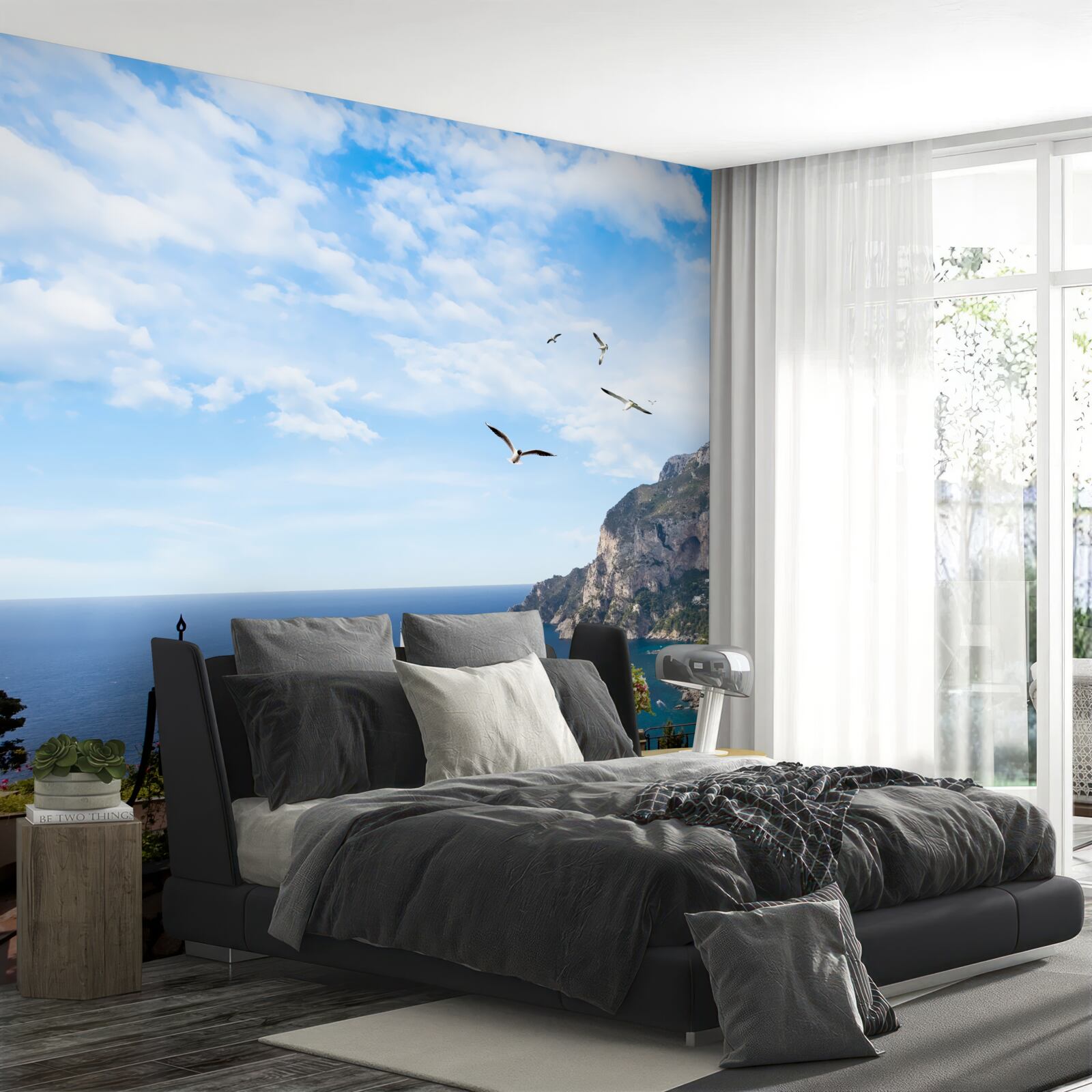 Fototapeta oceán a hory v krajine