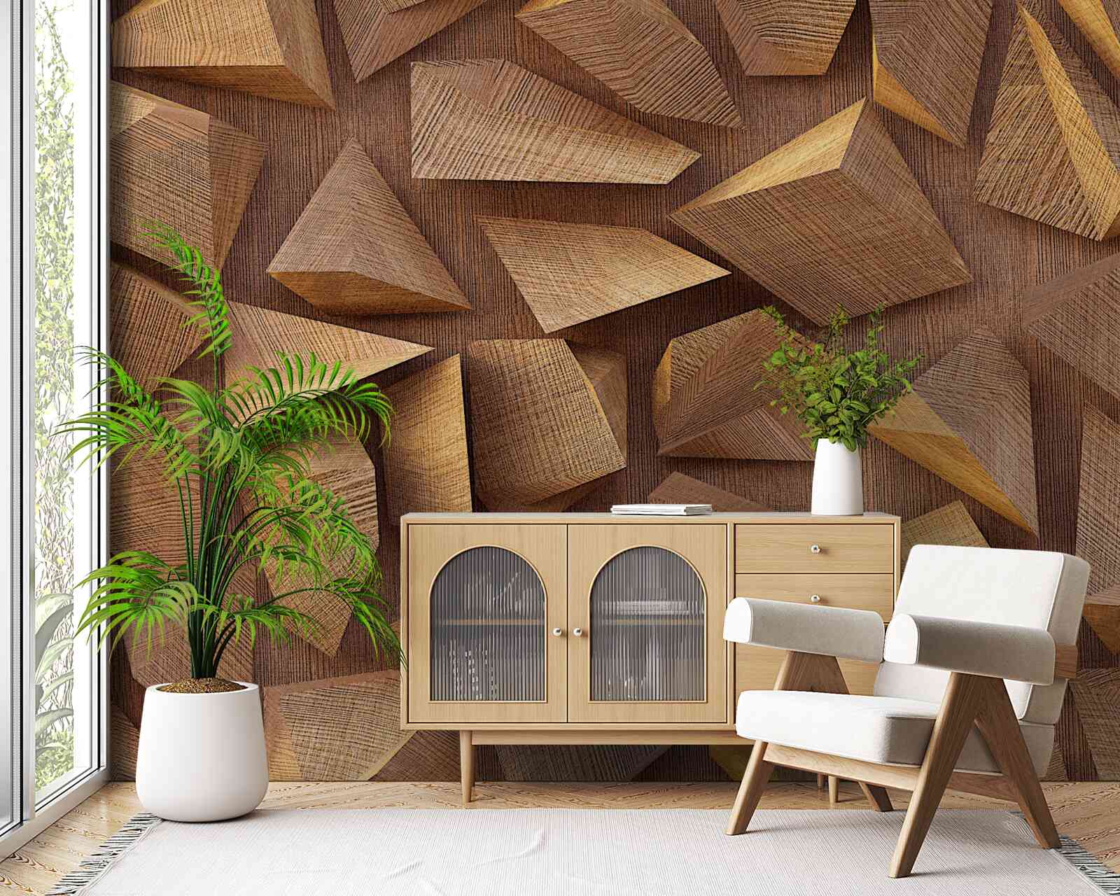 Fototapeta rôzne kusy dreva