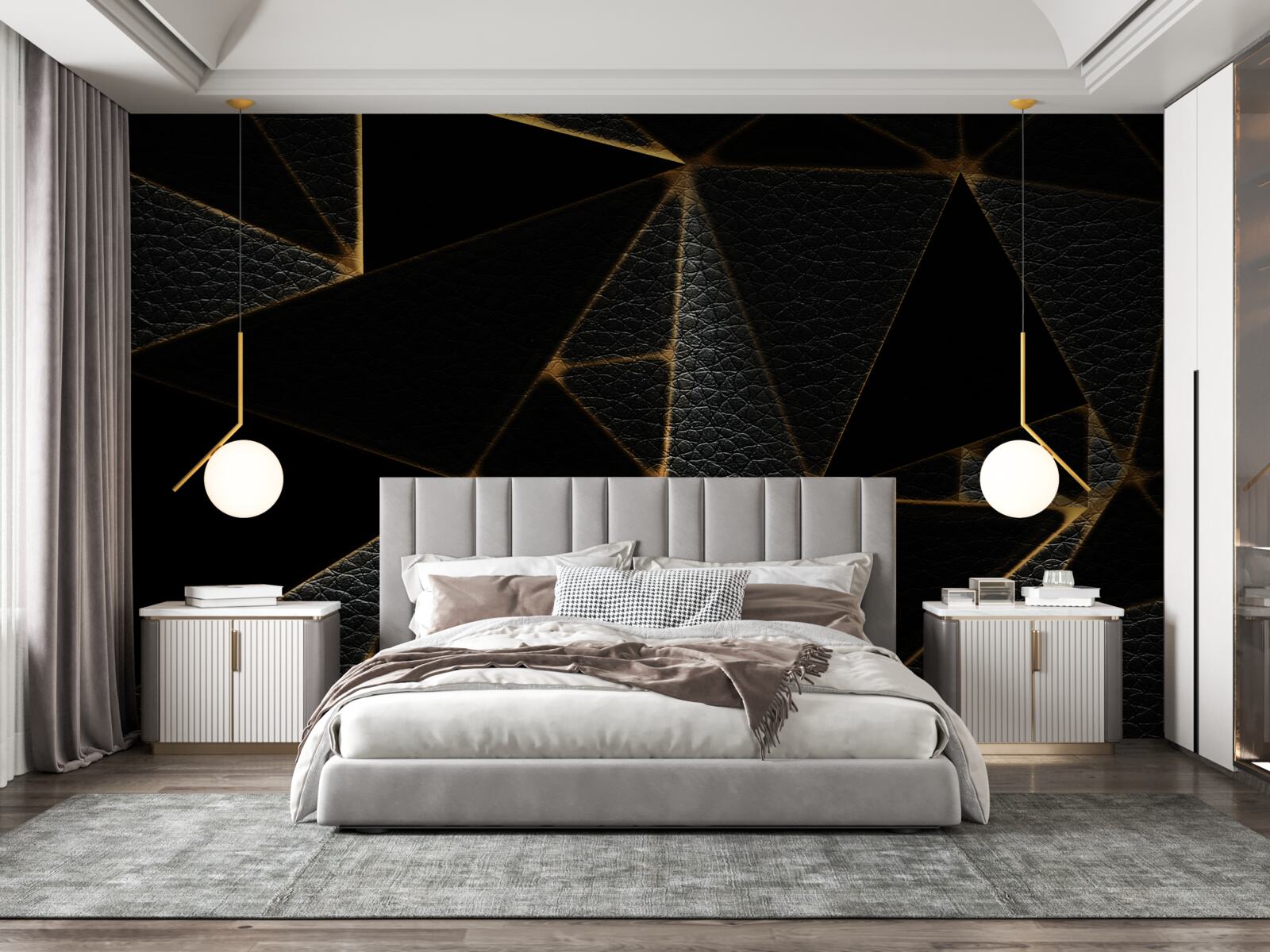 Fototapeta sklenený kryt s čiernym mramorom