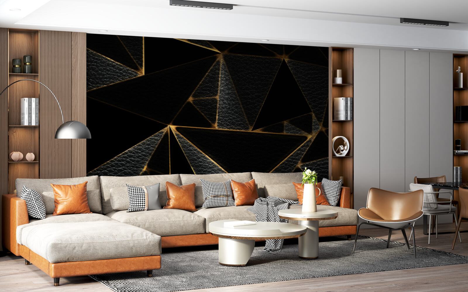 Fototapeta sklenený kryt s čiernym mramorom