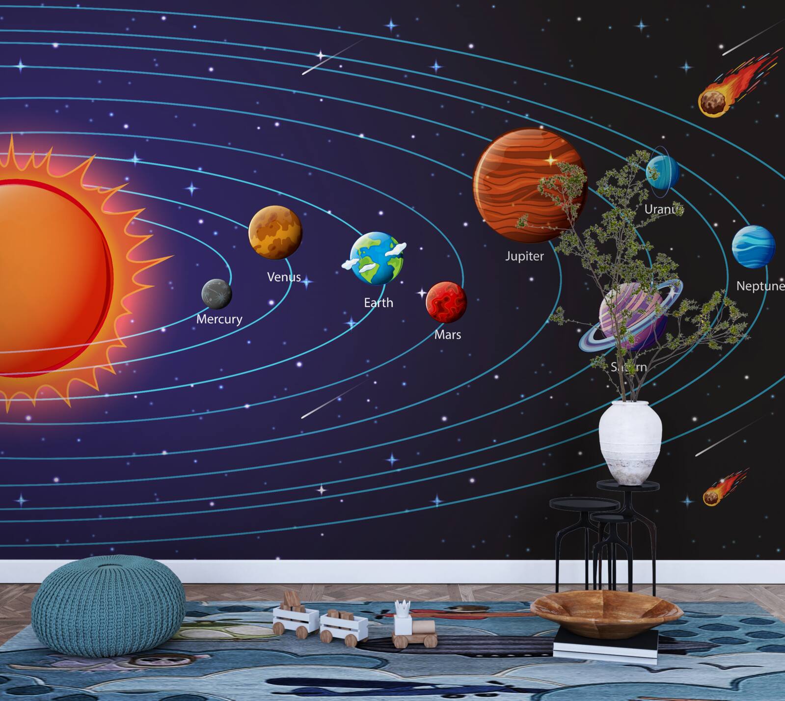 Fototapeta poradie planét vo vesmíre