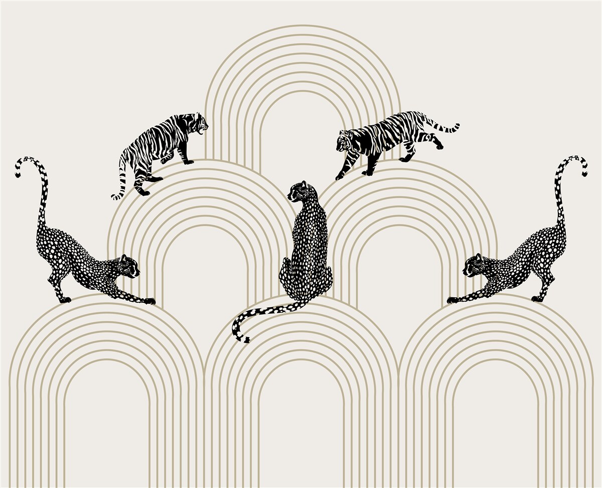 Fototapeta tigre a pantery na vysočine