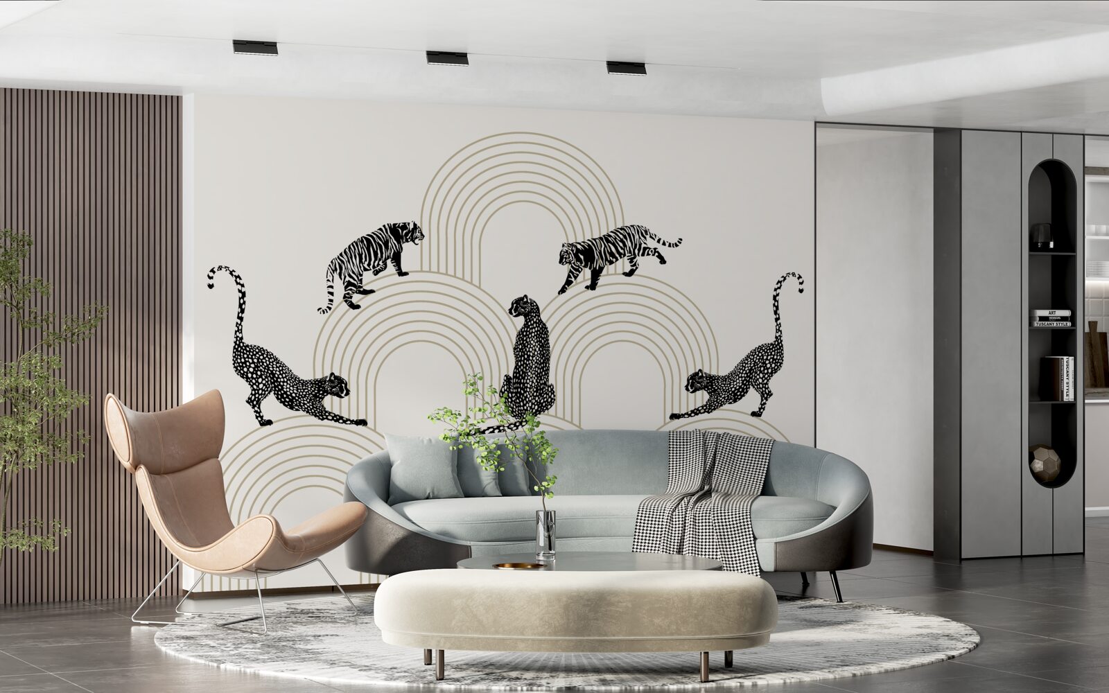 Fototapeta tigre a pantery na vysočine