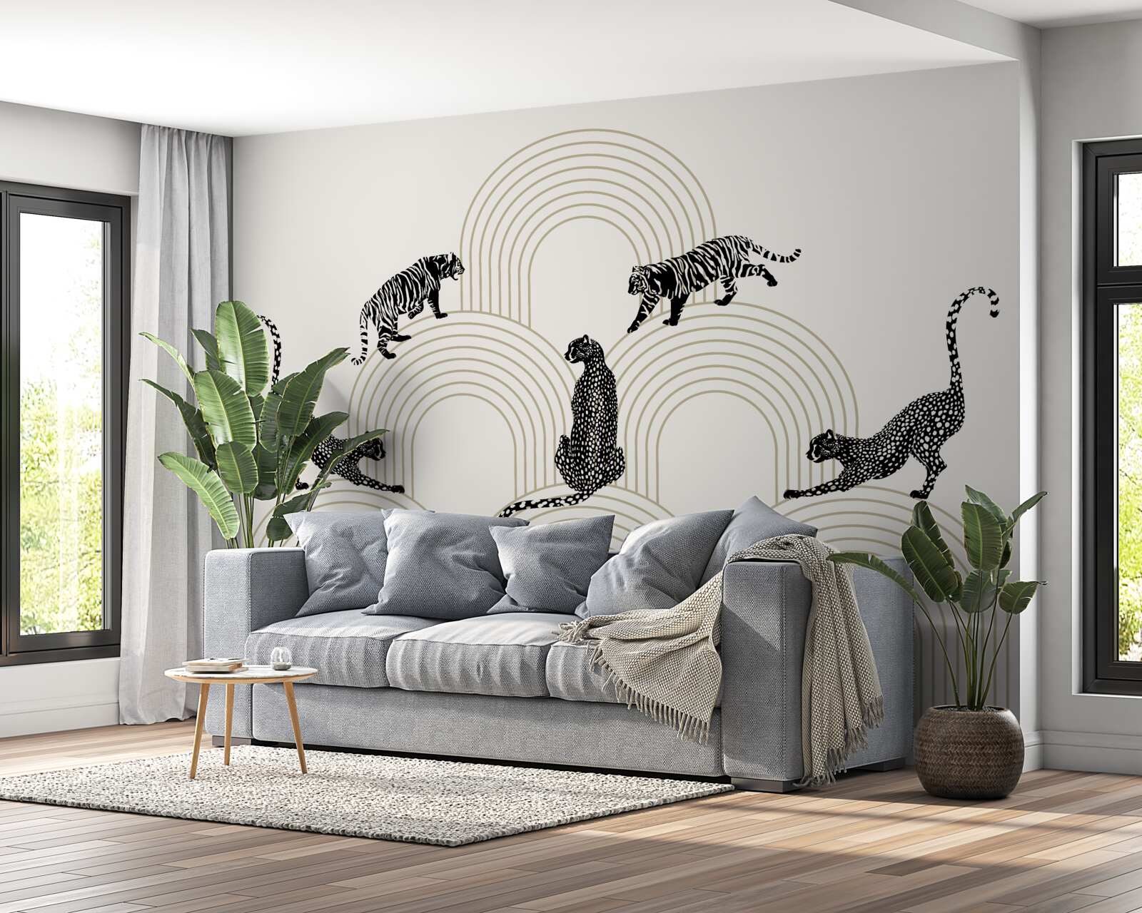 Fototapeta tigre a pantery na vysočine