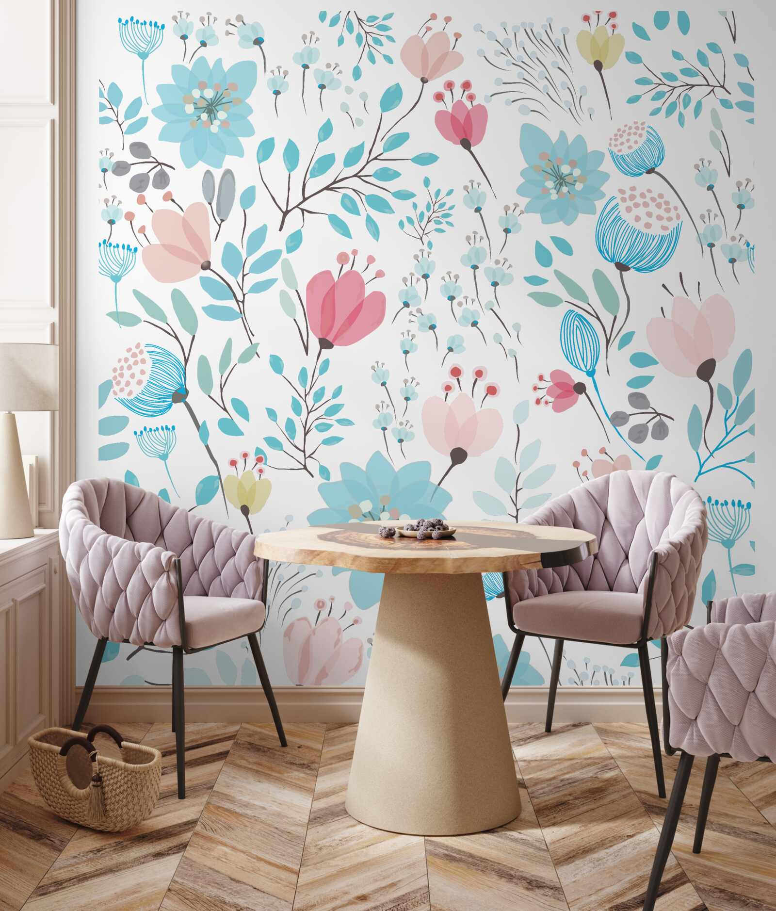 Fototapeta kombinácia sýtych modrých farieb