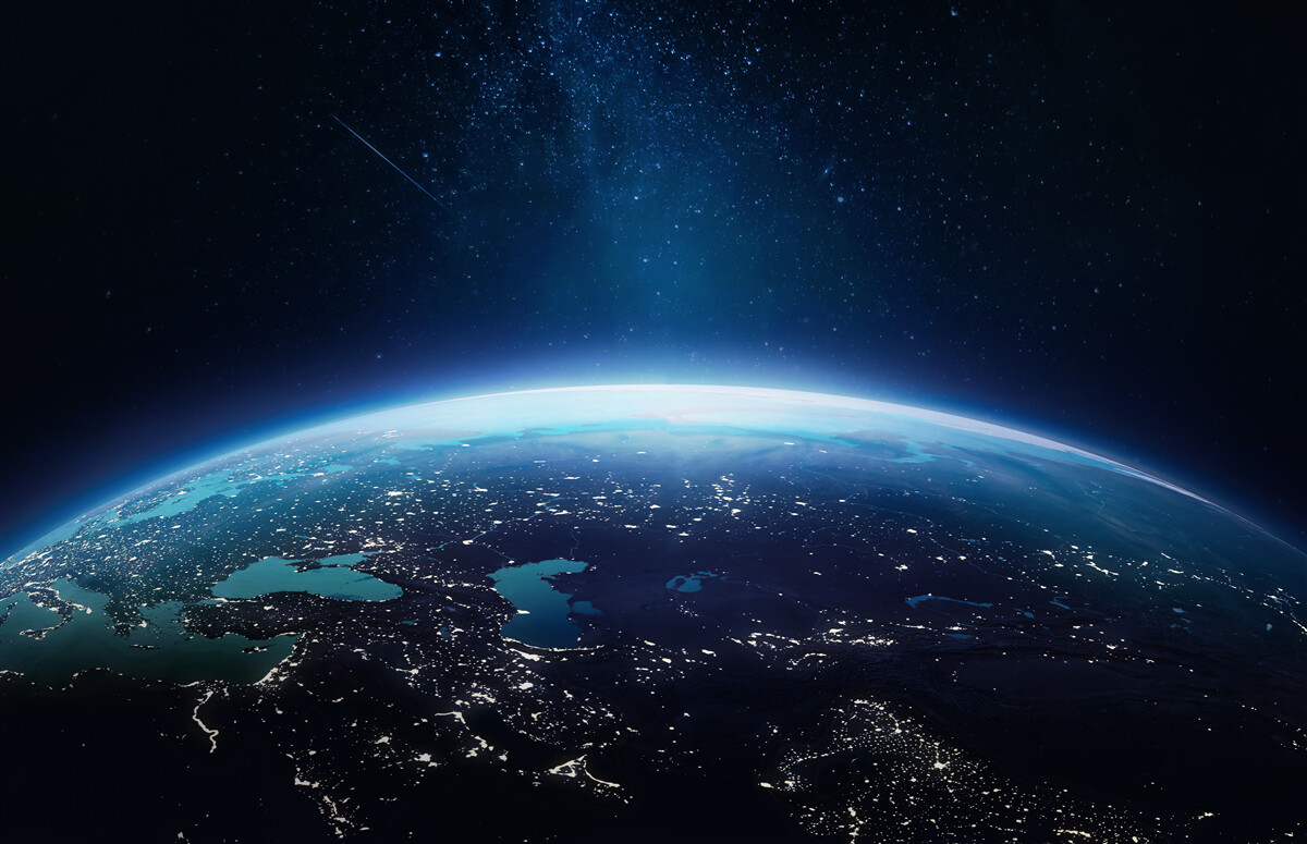 Fototapeta nočný povrch zeme