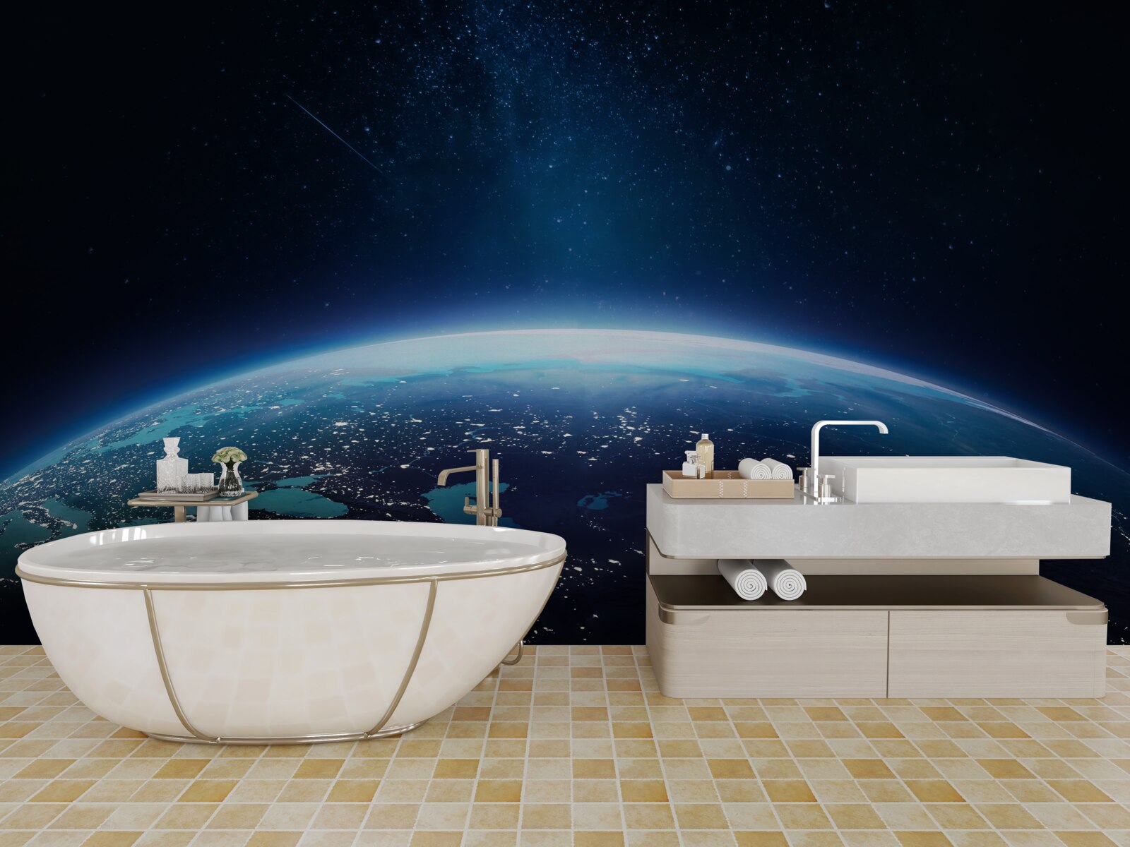 Fototapeta nočný povrch zeme