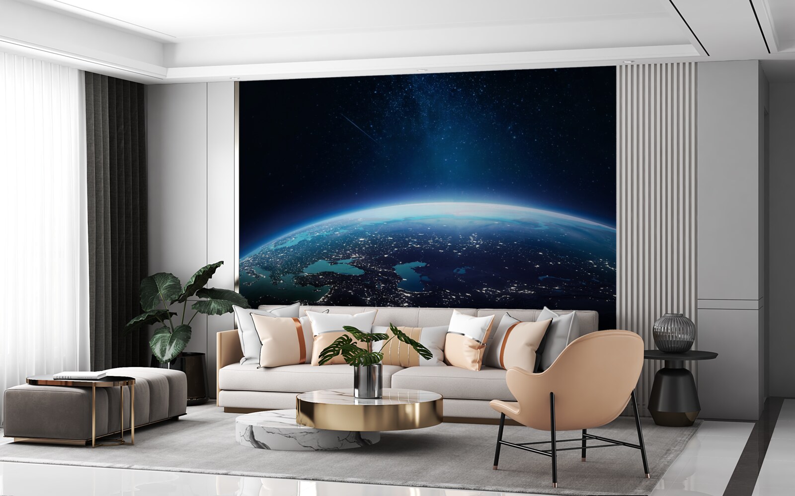 Fototapeta nočný povrch zeme