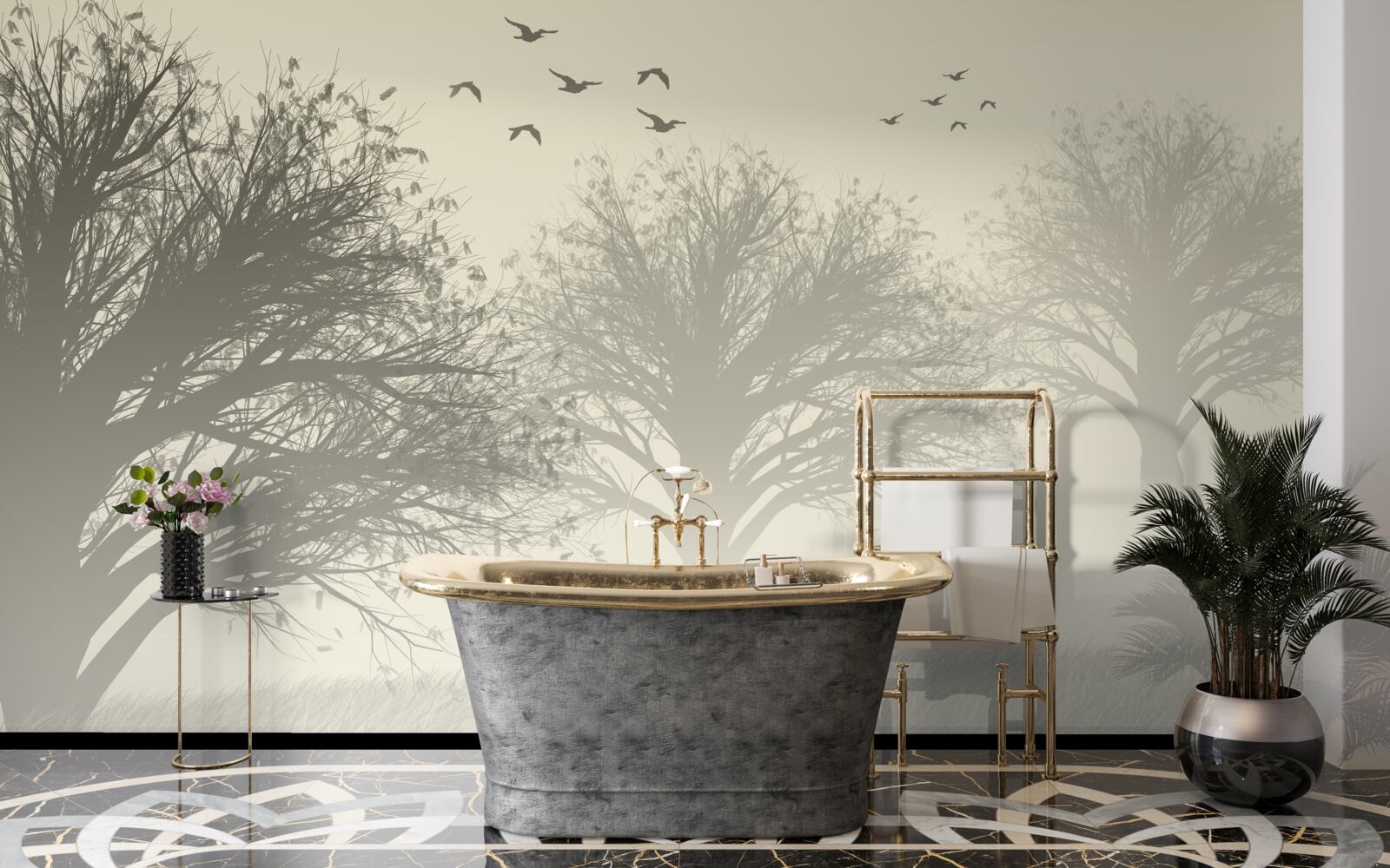 Fototapeta vtáky odlietajú na zimu