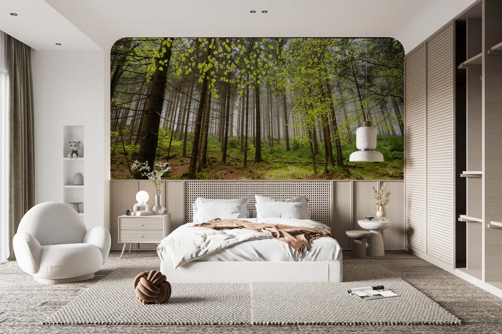 Fototapeta zelený les po daždi