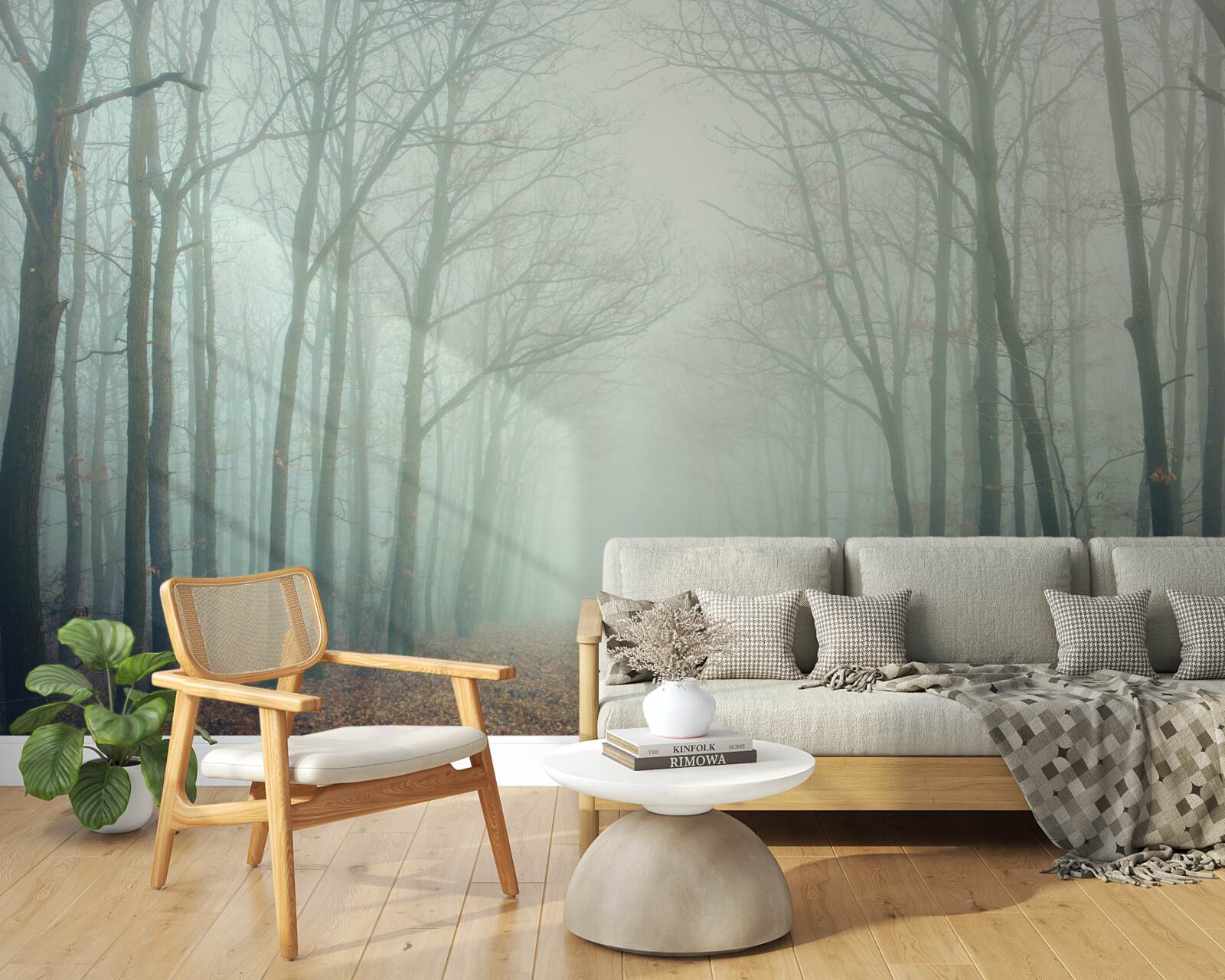 Fototapeta jesenná cesta, pokrytá chladom