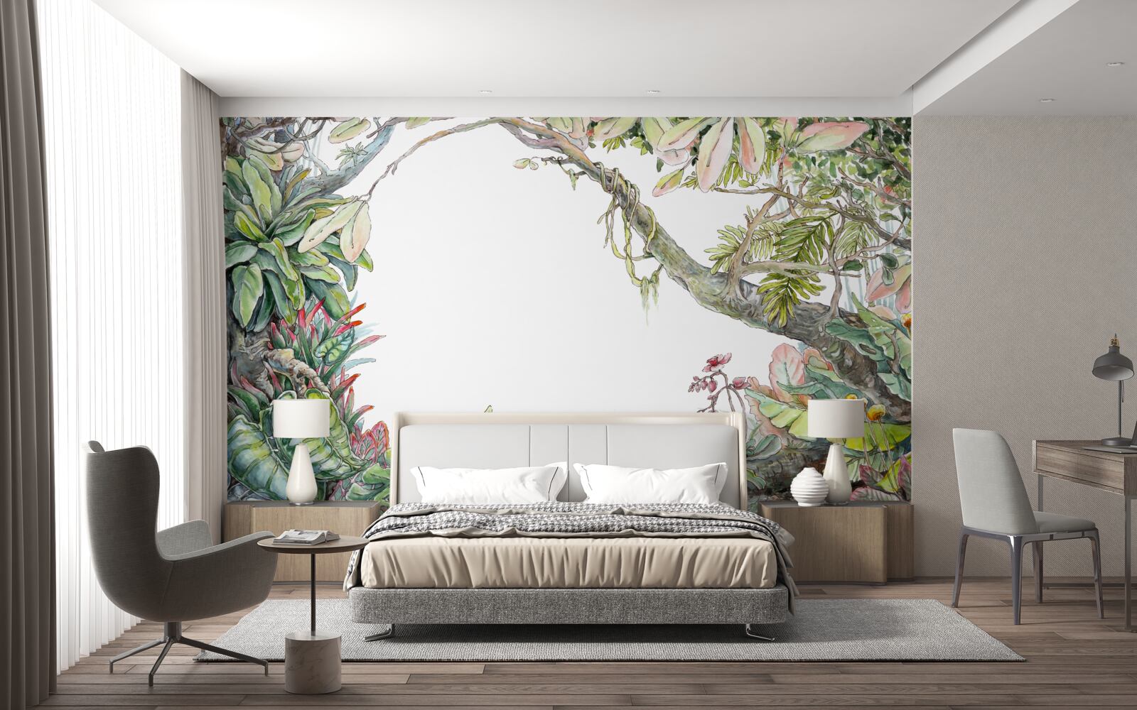 Fototapeta svieži zelený tropický les