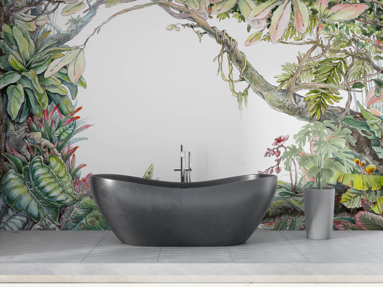 Fototapeta svieži zelený tropický les