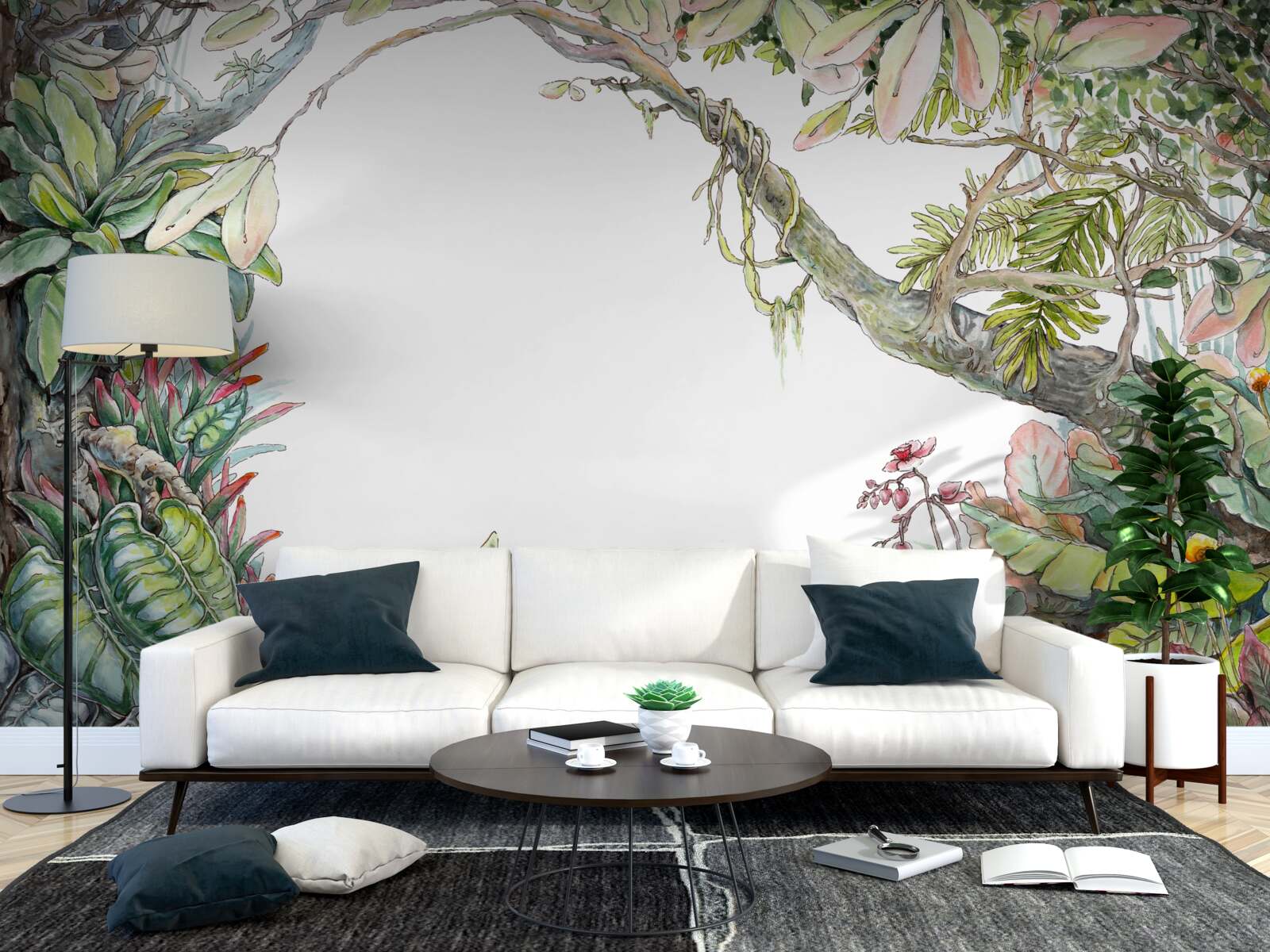 Fototapeta svieži zelený tropický les