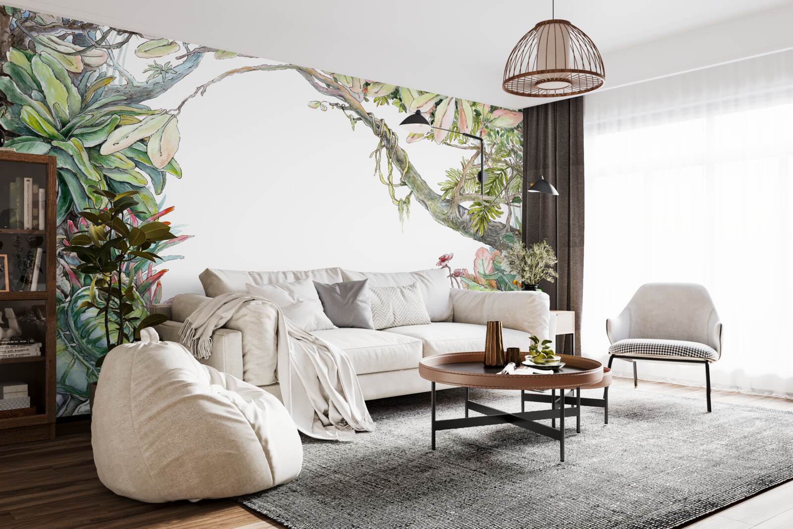 Fototapeta svieži zelený tropický les