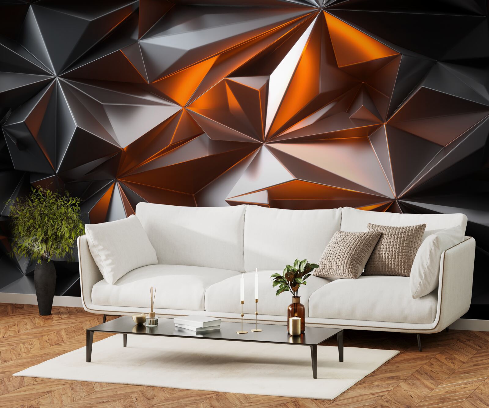 Fototapeta yantra geometria na tmavom pozadí