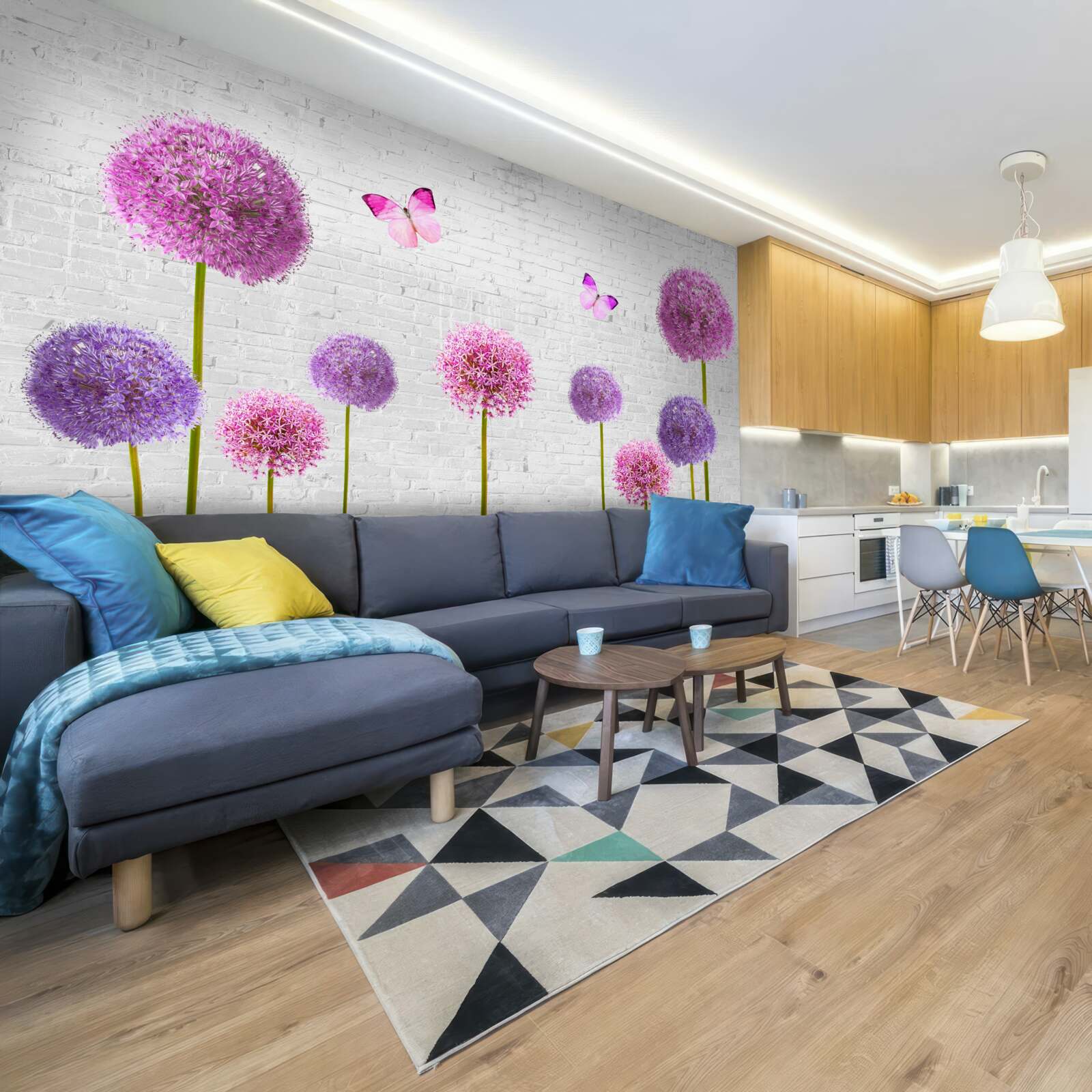 Fototapeta nadýchané púpavy vo všetkých farbách