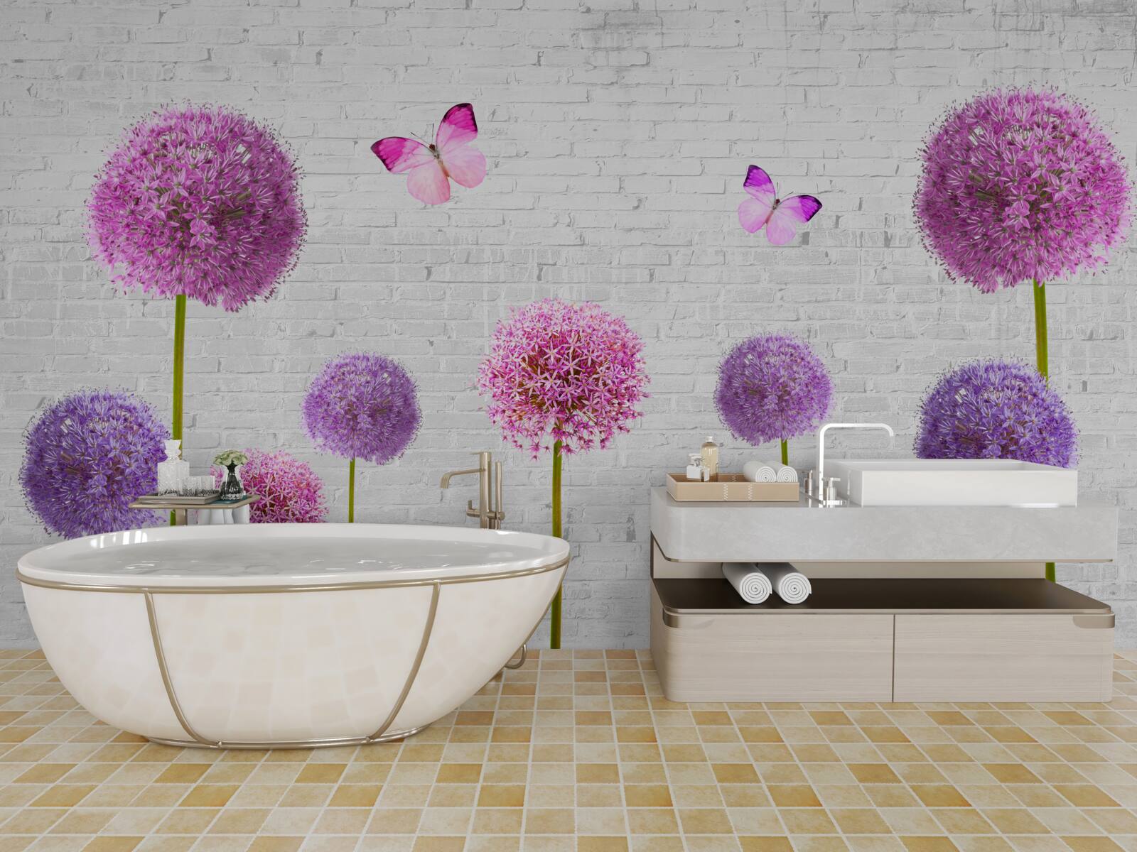 Fototapeta nadýchané púpavy vo všetkých farbách