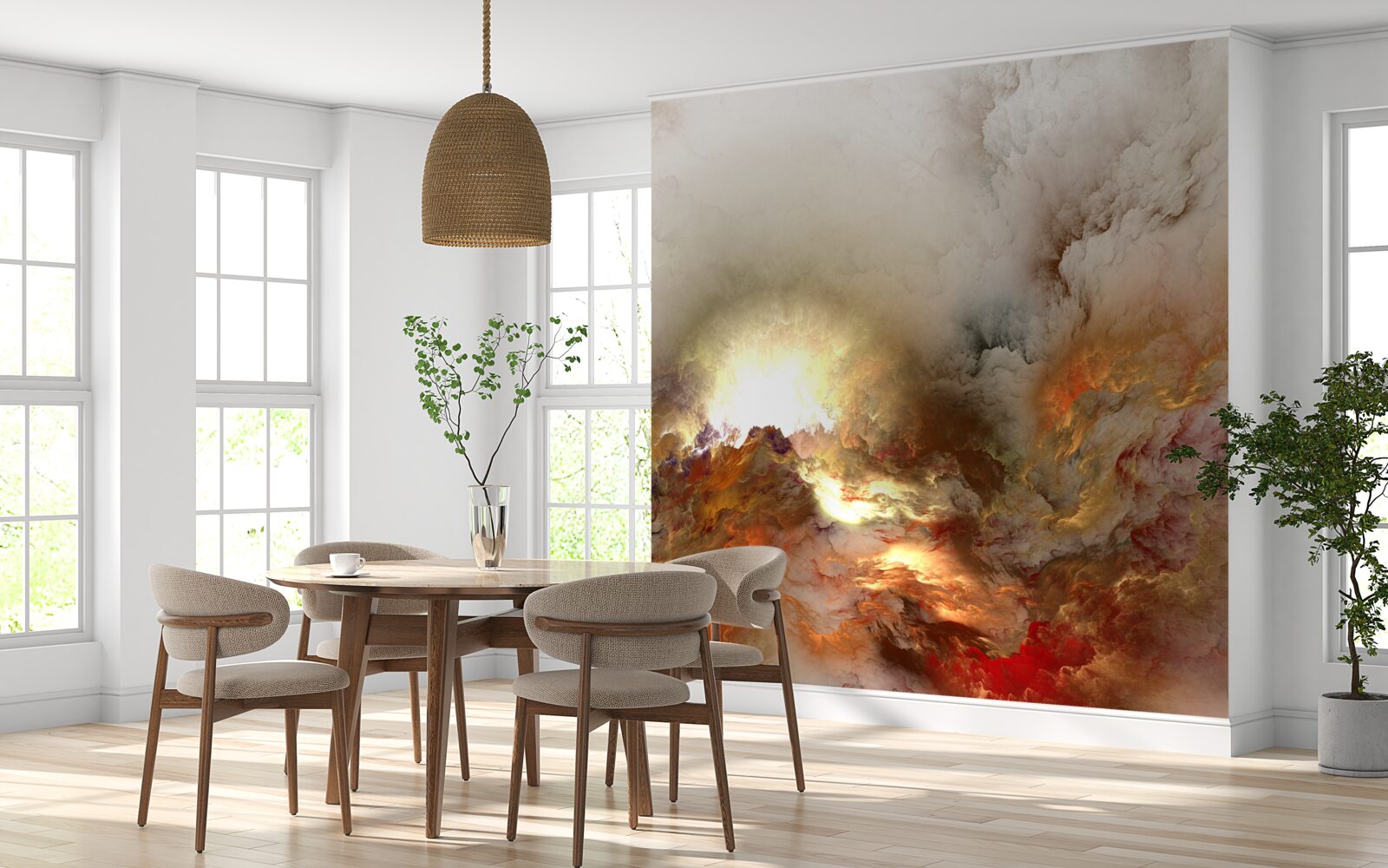 Fototapeta abstrakcia: láva v daždi