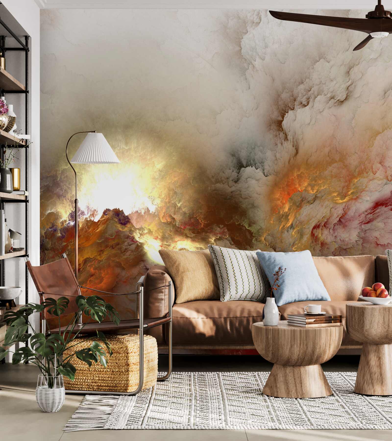 Fototapeta abstrakcia: láva v daždi