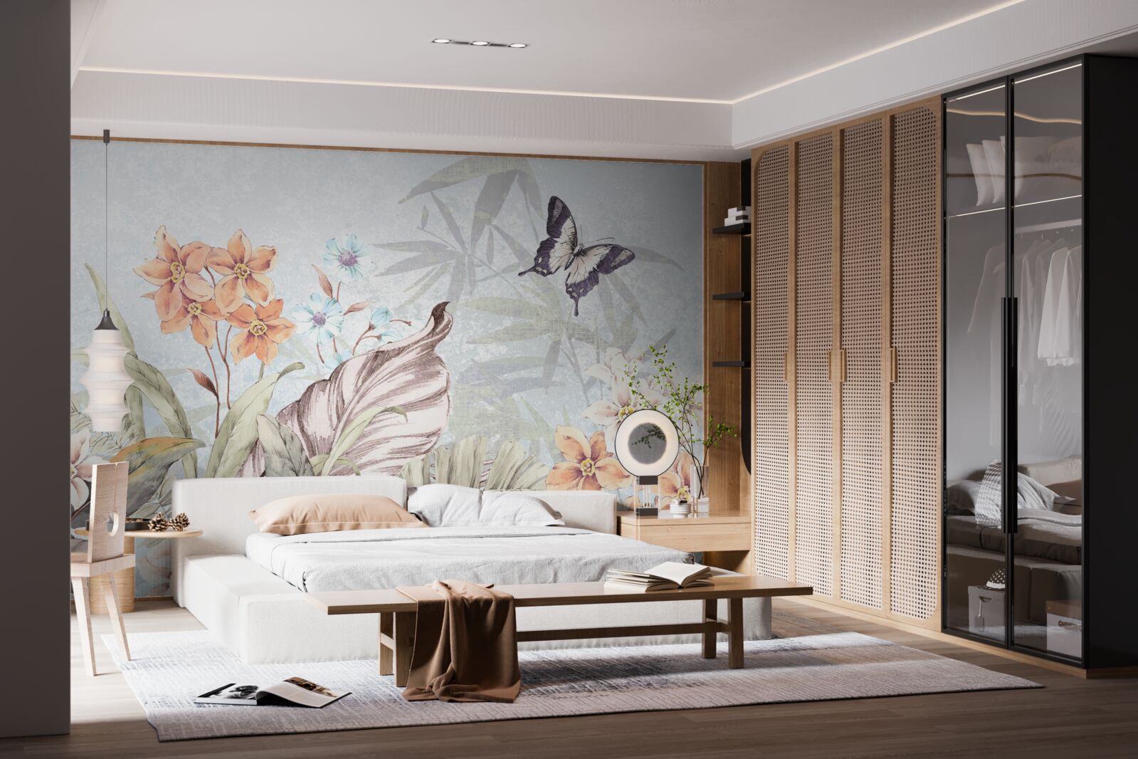 Fototapeta kvety džungle na vode