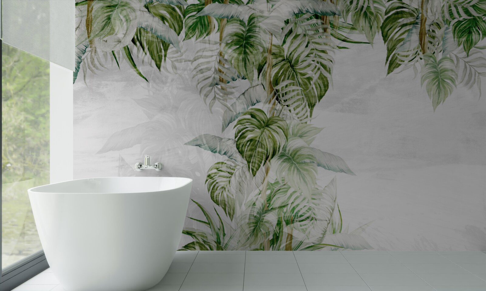 Fototapeta tropické zelené listy