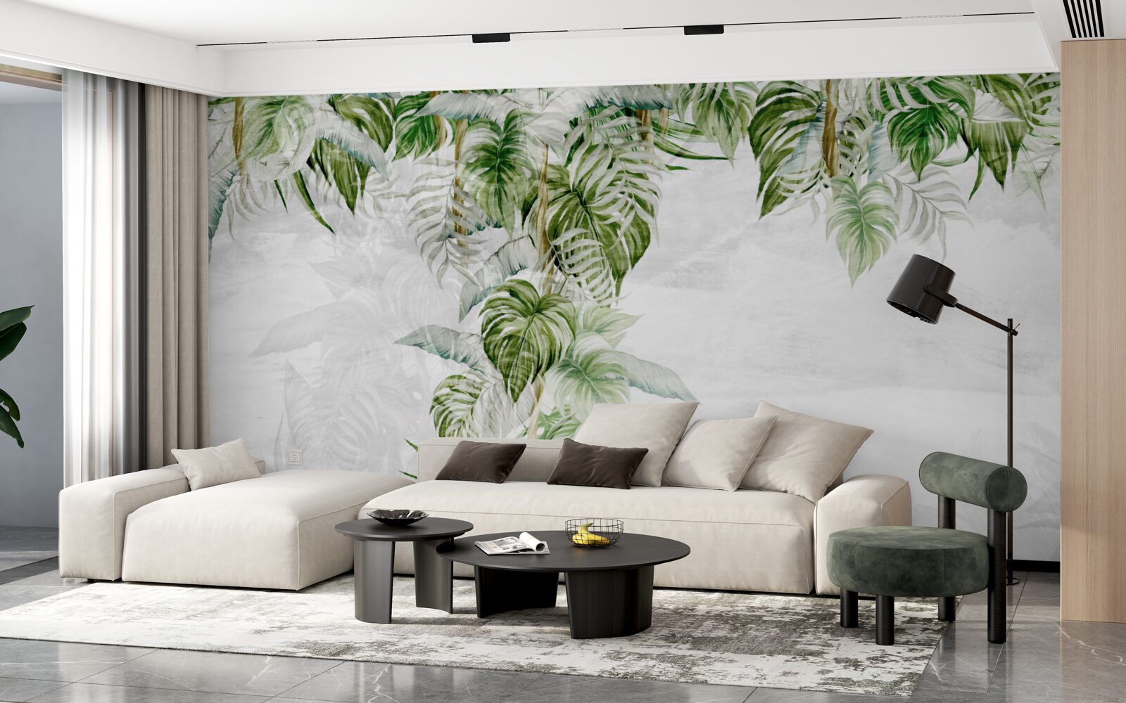 Fototapeta tropické zelené listy