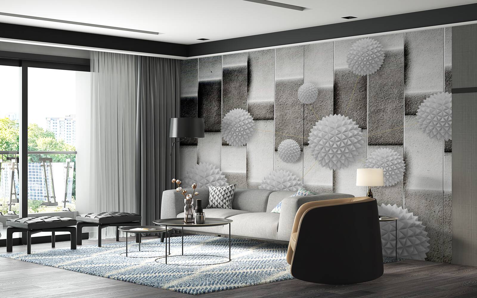 Fototapeta geometria a špicaté tvary