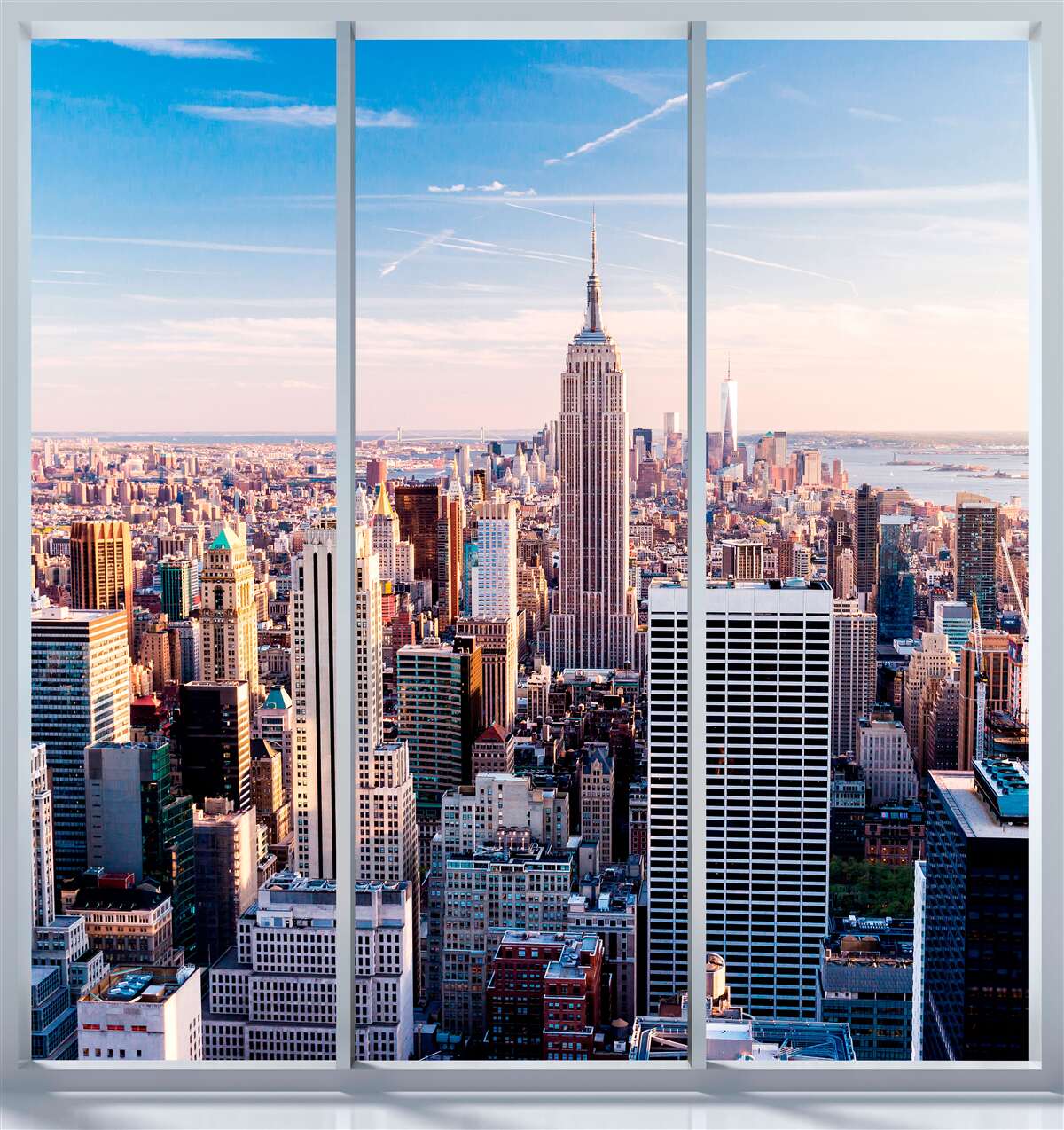 Fototapeta pohľad na metropolu z okna