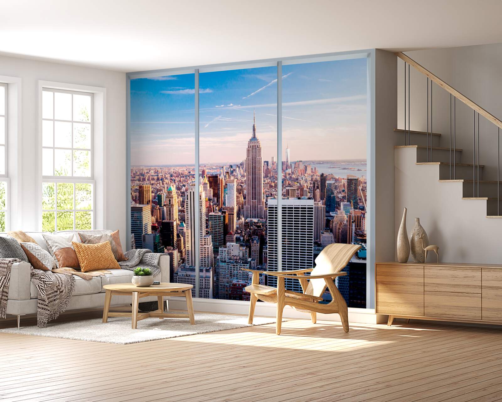 Fototapeta pohľad na metropolu z okna