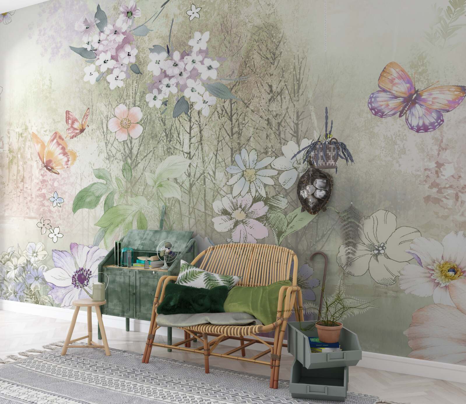 Fototapeta sortiment lúčnych kvetov